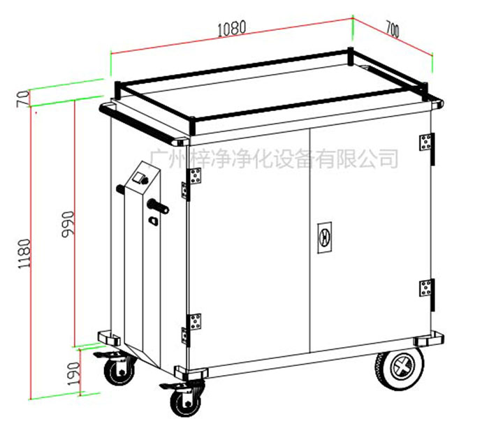 無菌物品電動運送車設計圖