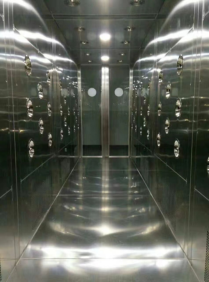 檢查風(fēng)淋室風(fēng)機(jī)是否正常工作，是否有異物堵塞。